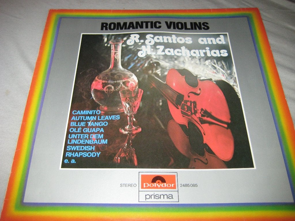 LP, Romantic Violins: R. Santos + H. Zacharias, Ophalen of Verzenden, Zo goed als nieuw, LP