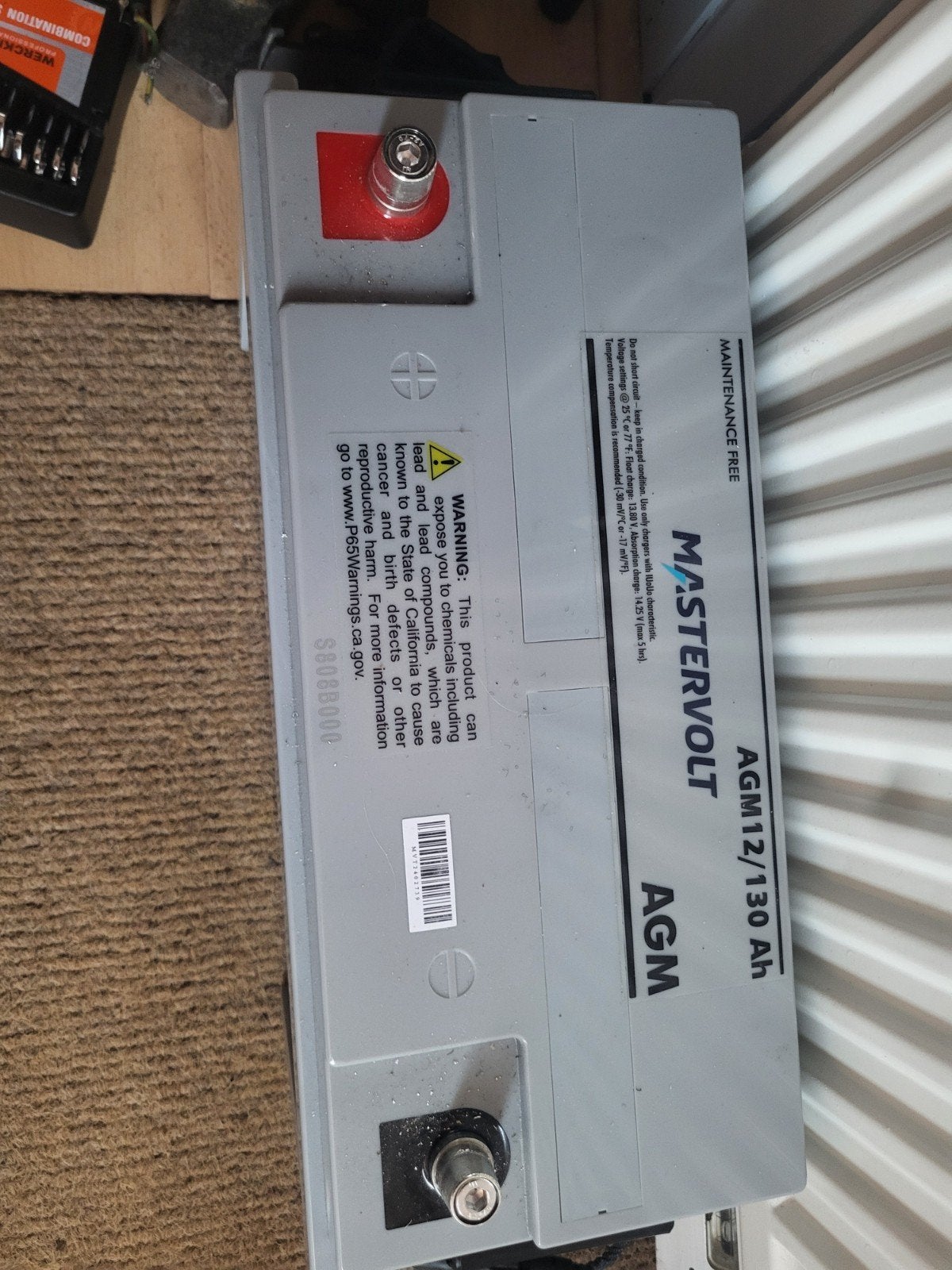 2  nieuweMastervolt AGM12/130 Ah Accu's-, Ophalen of Verzenden, Nieuw