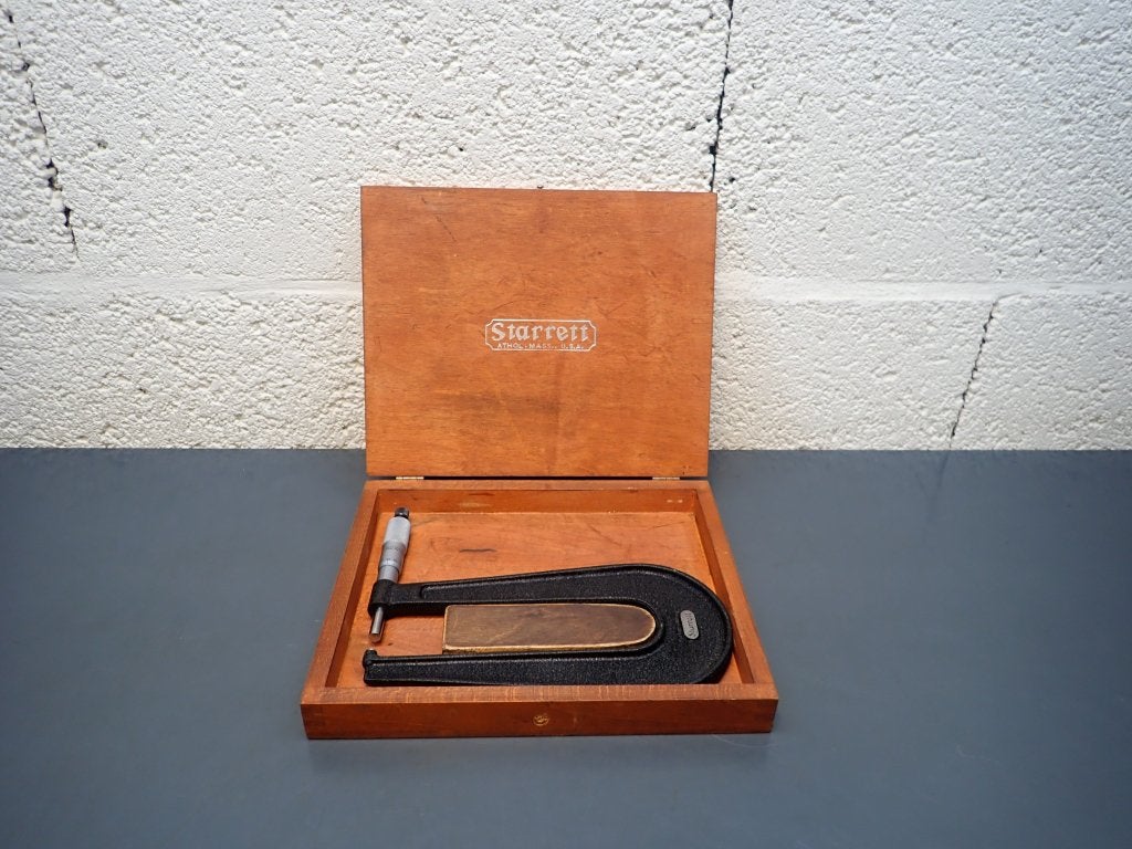 Starrett No 222 plaatmicrometer , beugelschroefmaat, Niet ingevuld, Gebruikt, Afstand, Niet ingevuld