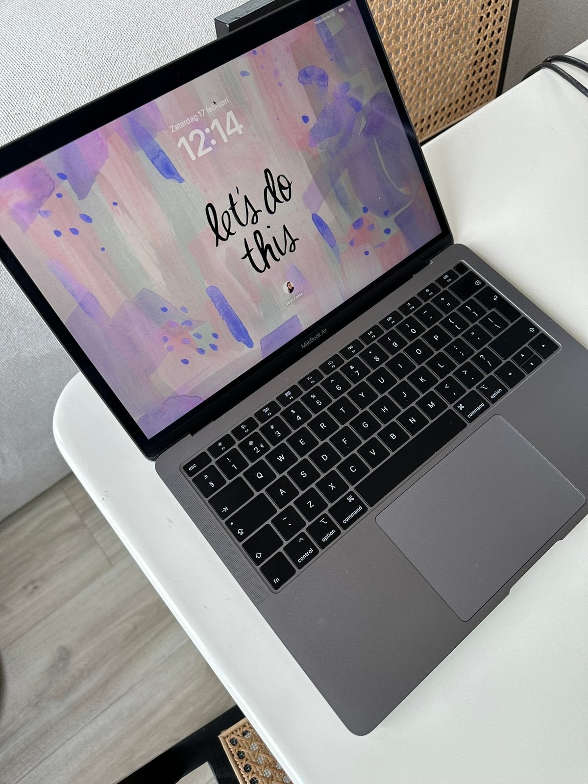 MacBook Air Retina, 13-inch, 128GB, 2019 space grey, Computers en Software, Apple Macbooks, Gebruikt, Qwerty, 8 GB, 13 inch