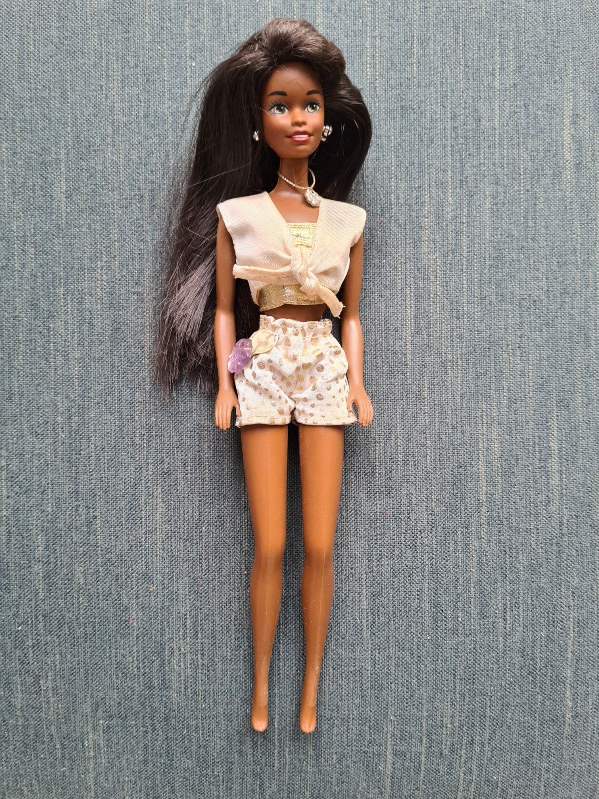 vintage BARBIE Mattel SUN CHARM donker 1993, Kinderen en Baby's, Speelgoed | Poppen, Ophalen of Verzenden, Gebruikt, Barbie