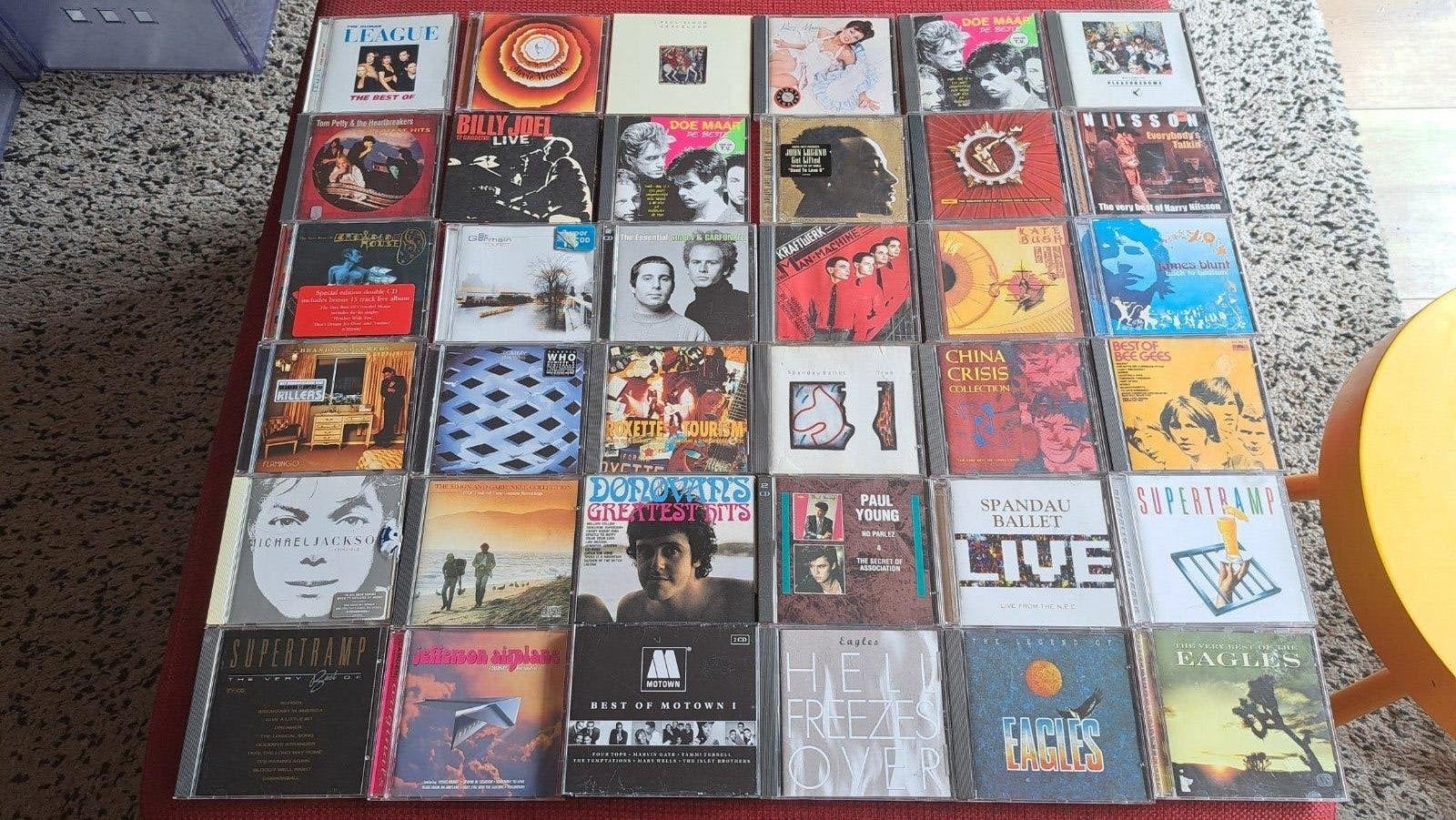 36 cd's pop Eagles, Doe Maar Who Billy Joel Stevie Wonder, Puzzel en Educatief, 1 speler, Ophalen of Verzenden, Zo goed als nieuw