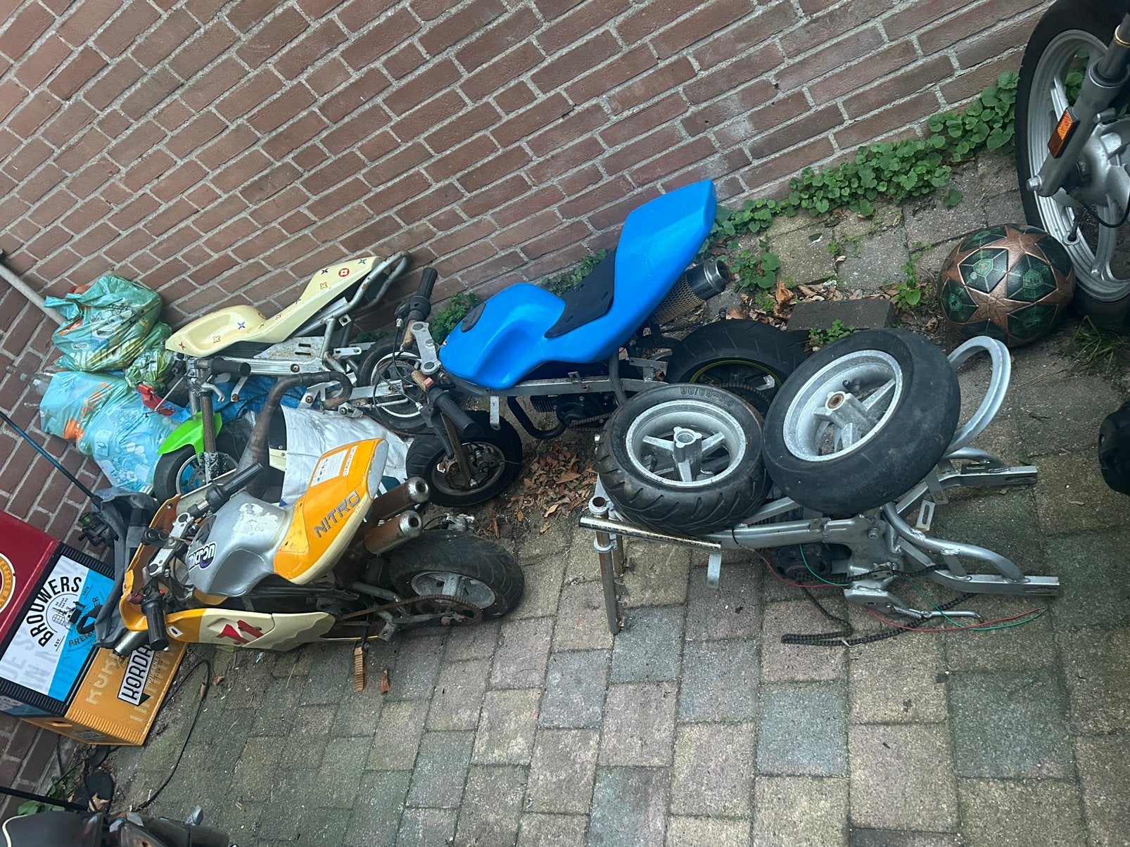 Minibikes+frames, Fietsen en Brommers, Ophalen, Gebruikt, Overige typen