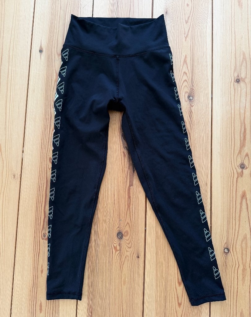 Adidas sport legging / broek - Zwart Wit - Medium, Kleding | Dames, Maat 38/40 (M), Adidas, Zwart, Ophalen of Verzenden