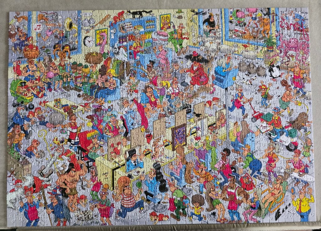 Jan van Haasteren legpuzzel (1000 stukjes), Ophalen, 500 t/m 1500 stukjes, Zo goed als nieuw, Legpuzzel