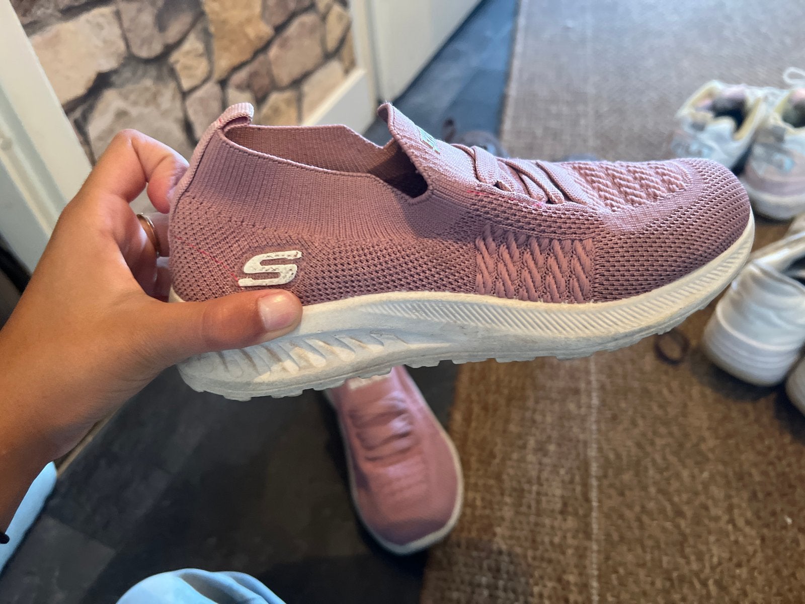Mooie Skechers schoenen maat 33/34, Ophalen, Gebruikt, Meisje, Sportschoenen