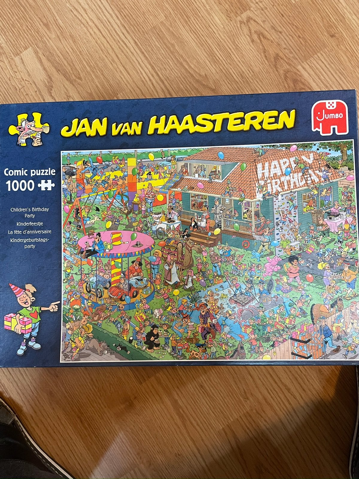 Jan van Haasteren “Kinderfeestje” 1000 stukjes, Ophalen of Verzenden, 500 t/m 1500 stukjes, Zo goed als nieuw