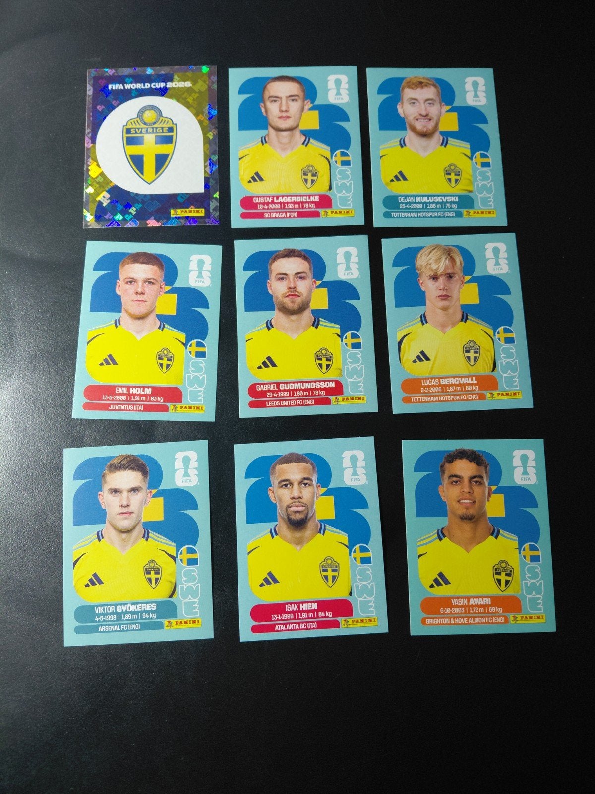 Zweden (panini wk 2026 stickers), Ophalen of Verzenden, Nieuw, Buitenlandse clubs, Poster, Plaatje of Sticker