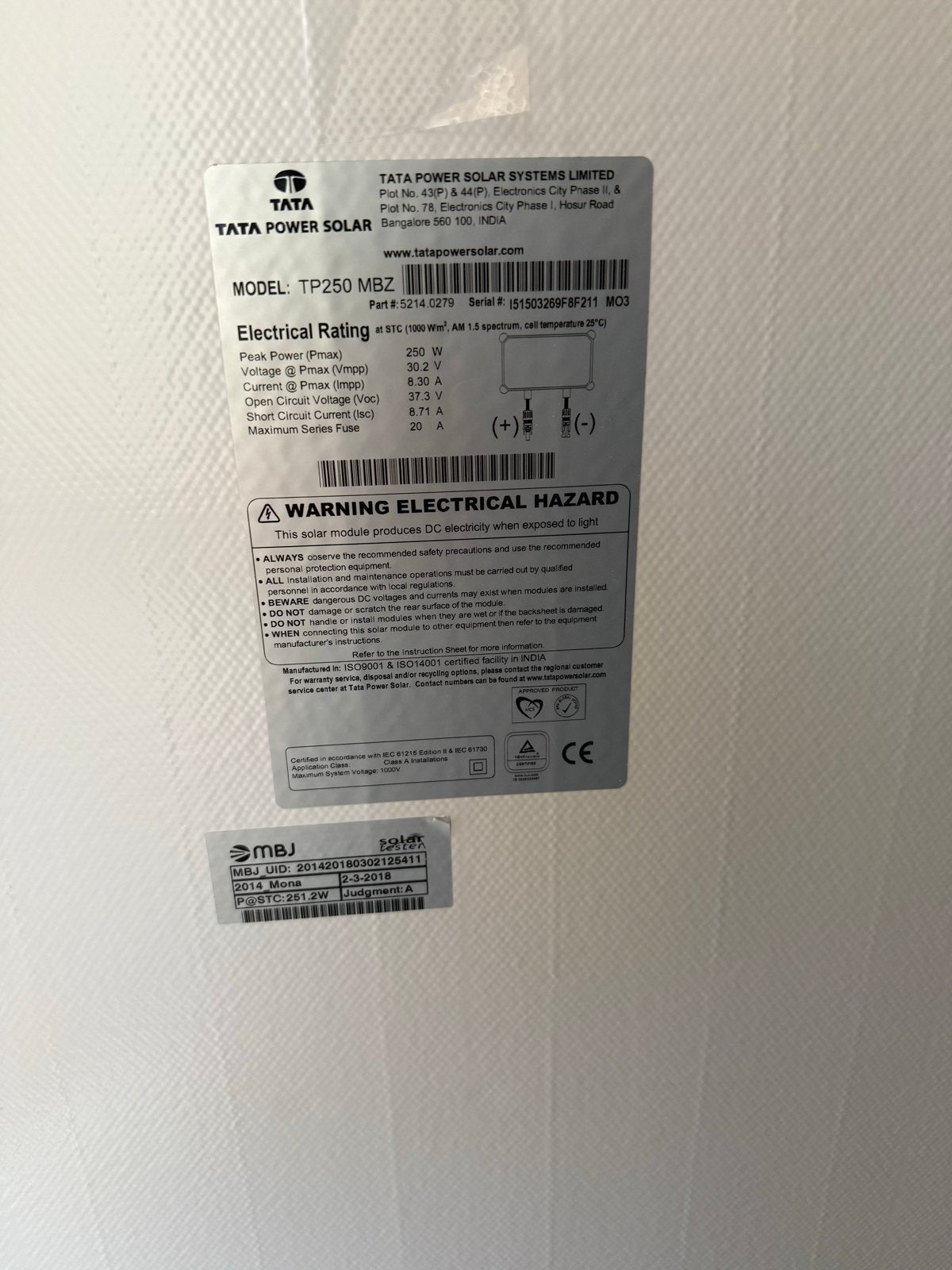 4 zonnepanelen 250W met Solax Power omvormer, Ophalen, Gebruikt