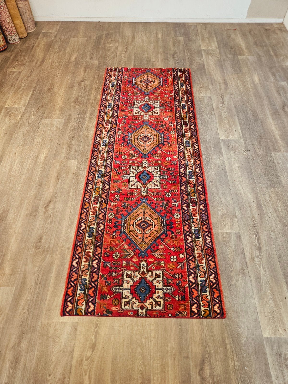 Perzische Loper. Prachtige kleuren en patronen! Weg = Weg!, Perzisch, 200 cm of meer, Zo goed als nieuw, Rechthoekig