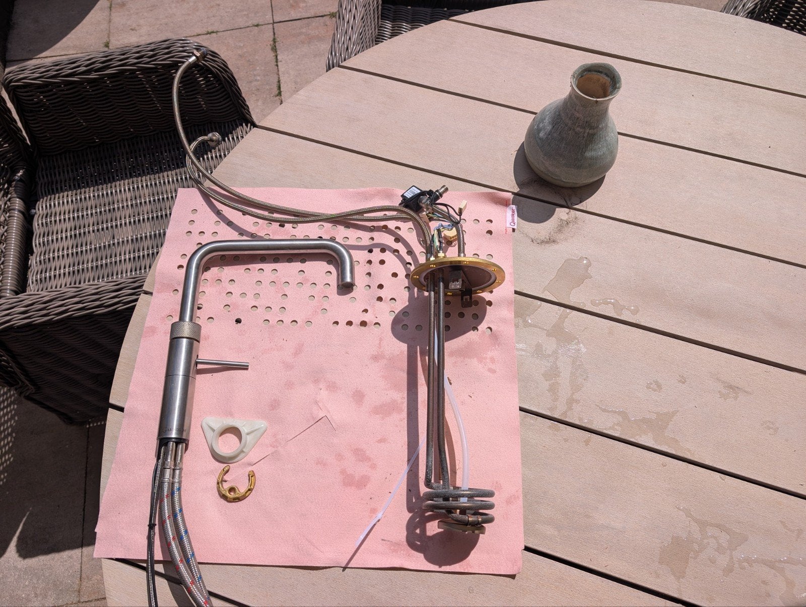 Quooker Fusion Square RVS (defect) en verwarmingselement, Ophalen of Verzenden, Gebruikt