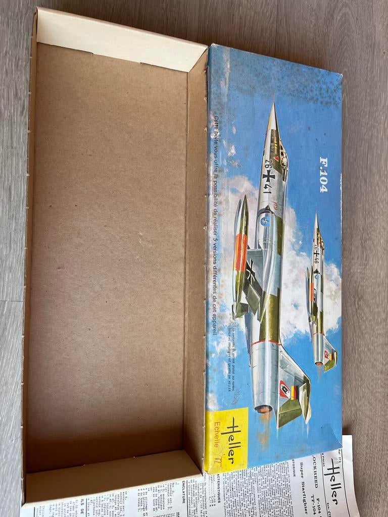 Heller Lockheed F-104 Starfighter schaalmodel, 1:72 tot 1:144, Gebruikt, Ophalen of Verzenden, Vliegtuig