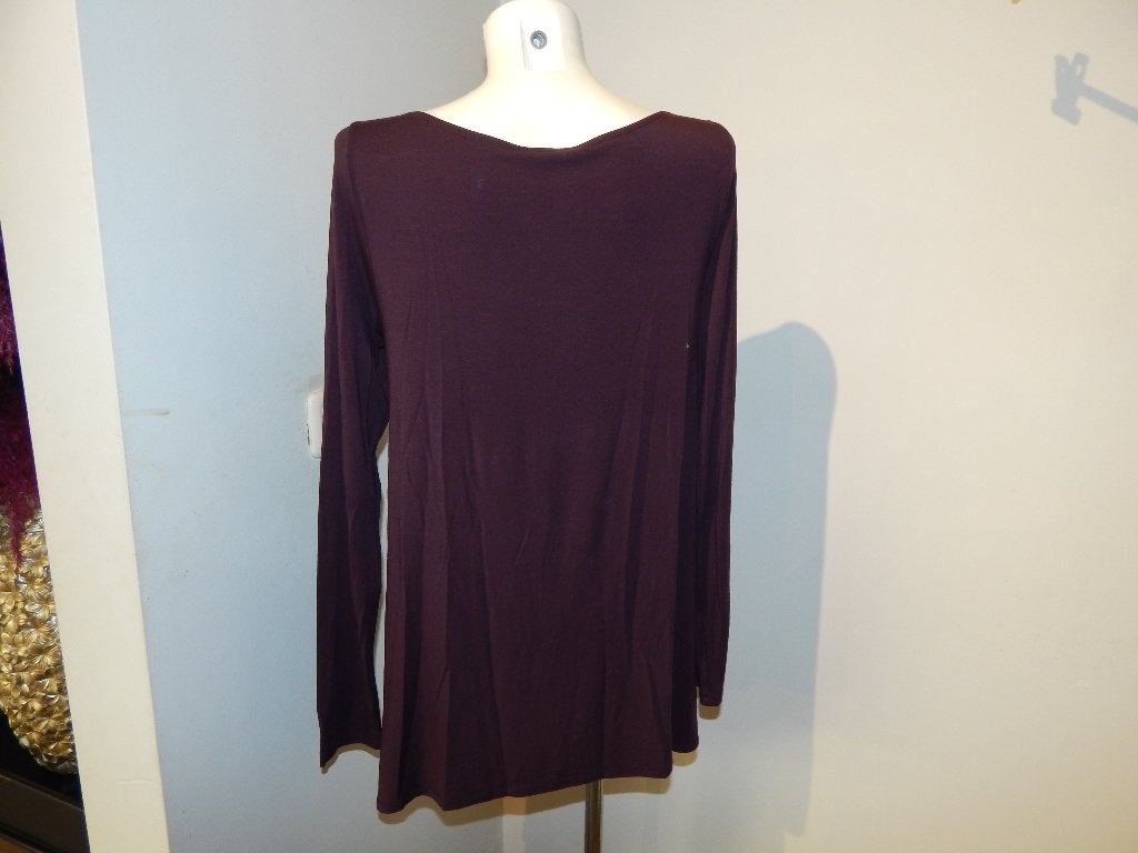 Sarah Pacini aubergine paarse tuniek losse onderkant 4/42, Verzenden, Sarah Pacini, Paars, Maat 42/44 (L)