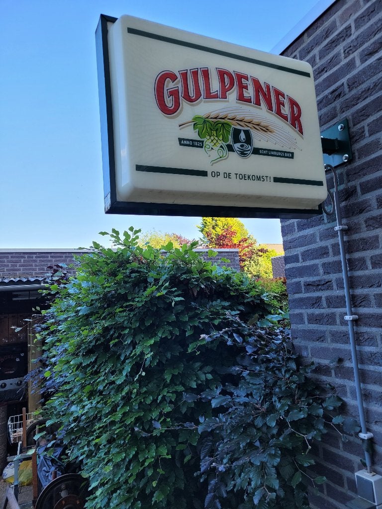 Gulpener bier lamp, Ophalen, Gebruikt, Reclamebord, Plaat of Schild, Gulpener