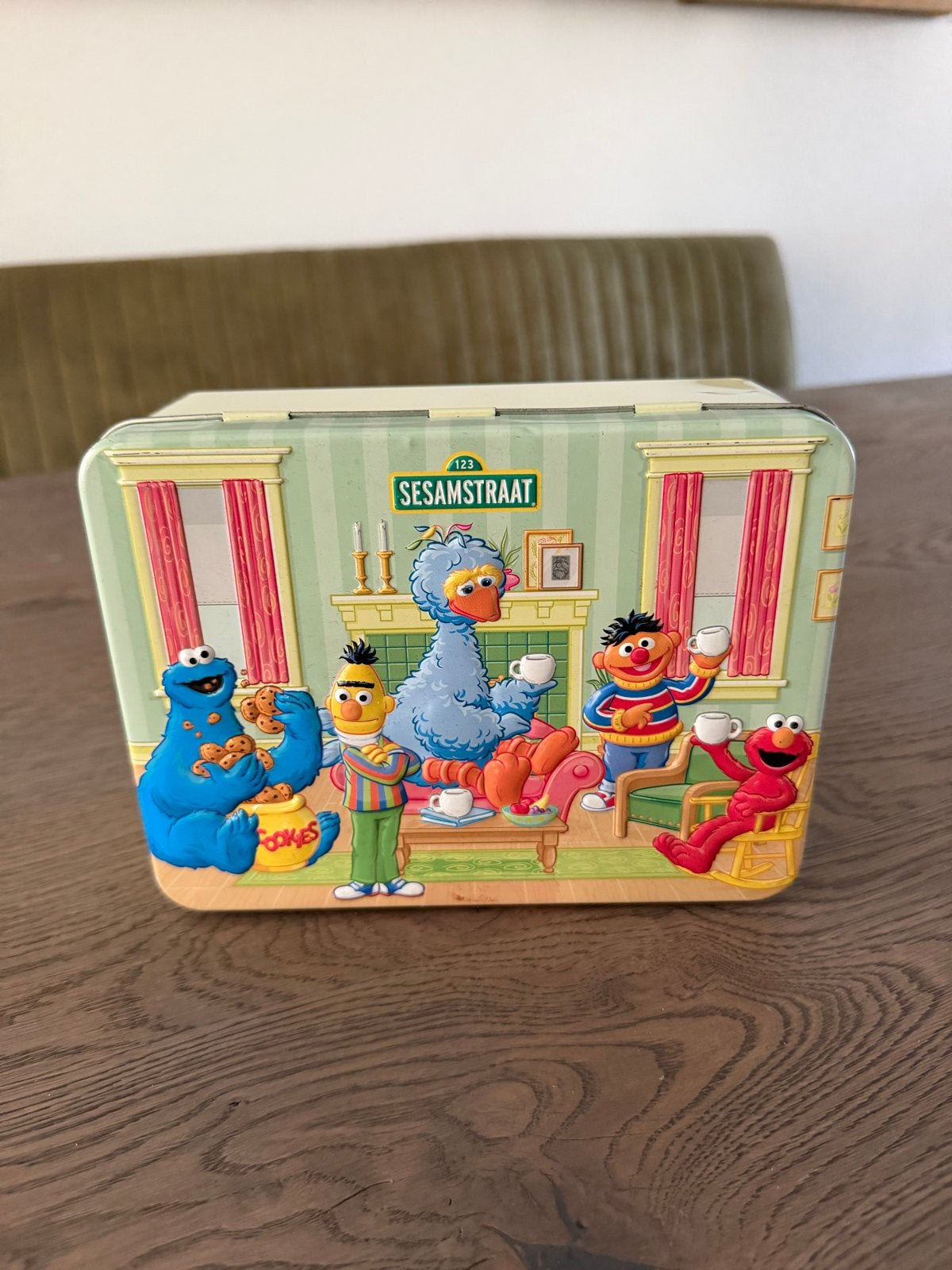 Vintage Pickwick Sesamstraat Koekblik/Theeblik, Verzamelen, Blikken, Ophalen of Verzenden, Zo goed als nieuw, Koek(jes), Pickwick