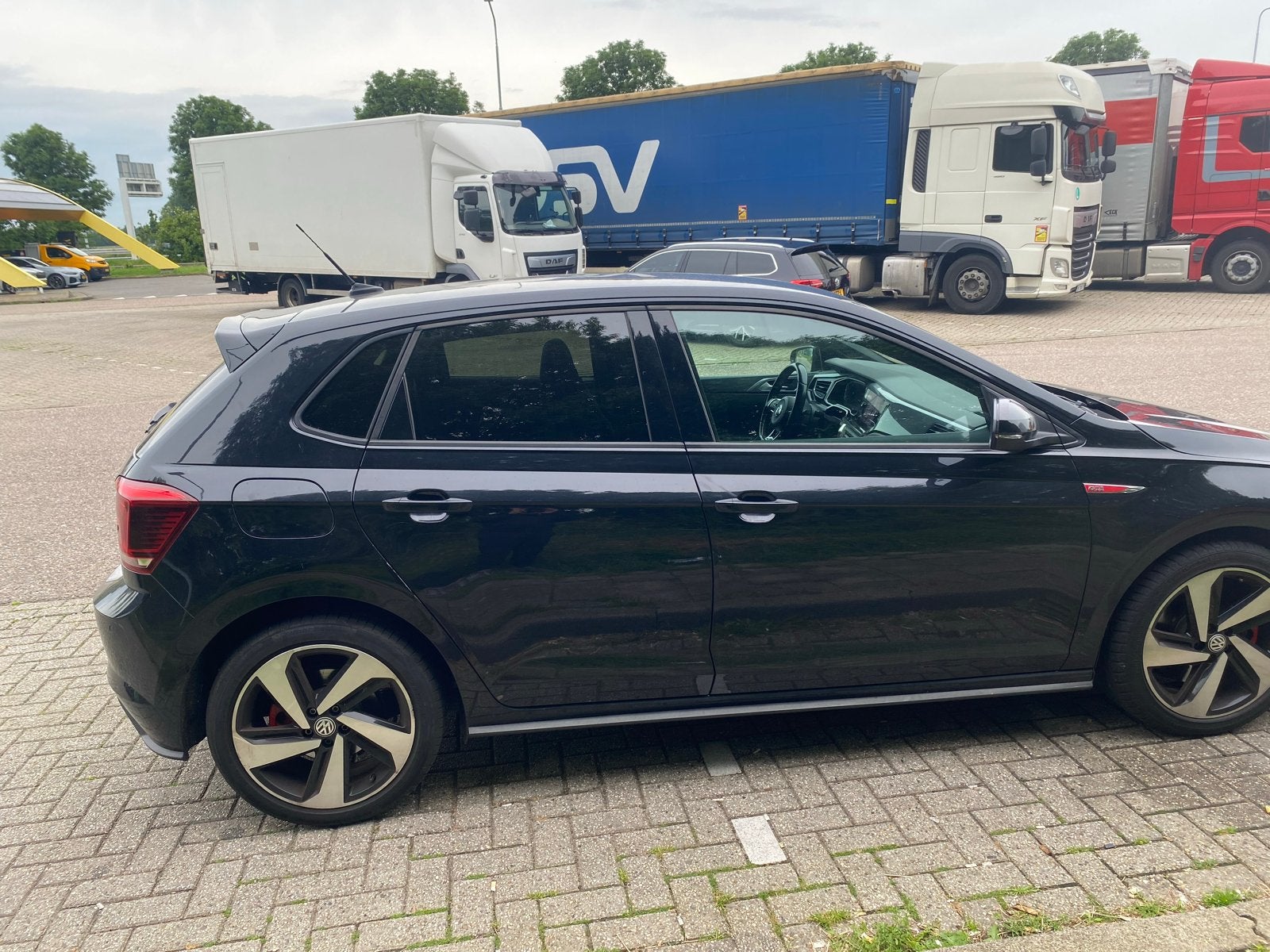Volkswagen Polo 2.0 TSI 200pk 6-DSG 2019 Zwart, Auto's, Volkswagen, Stof, 4 cilinders, 1984 cc, Zwart