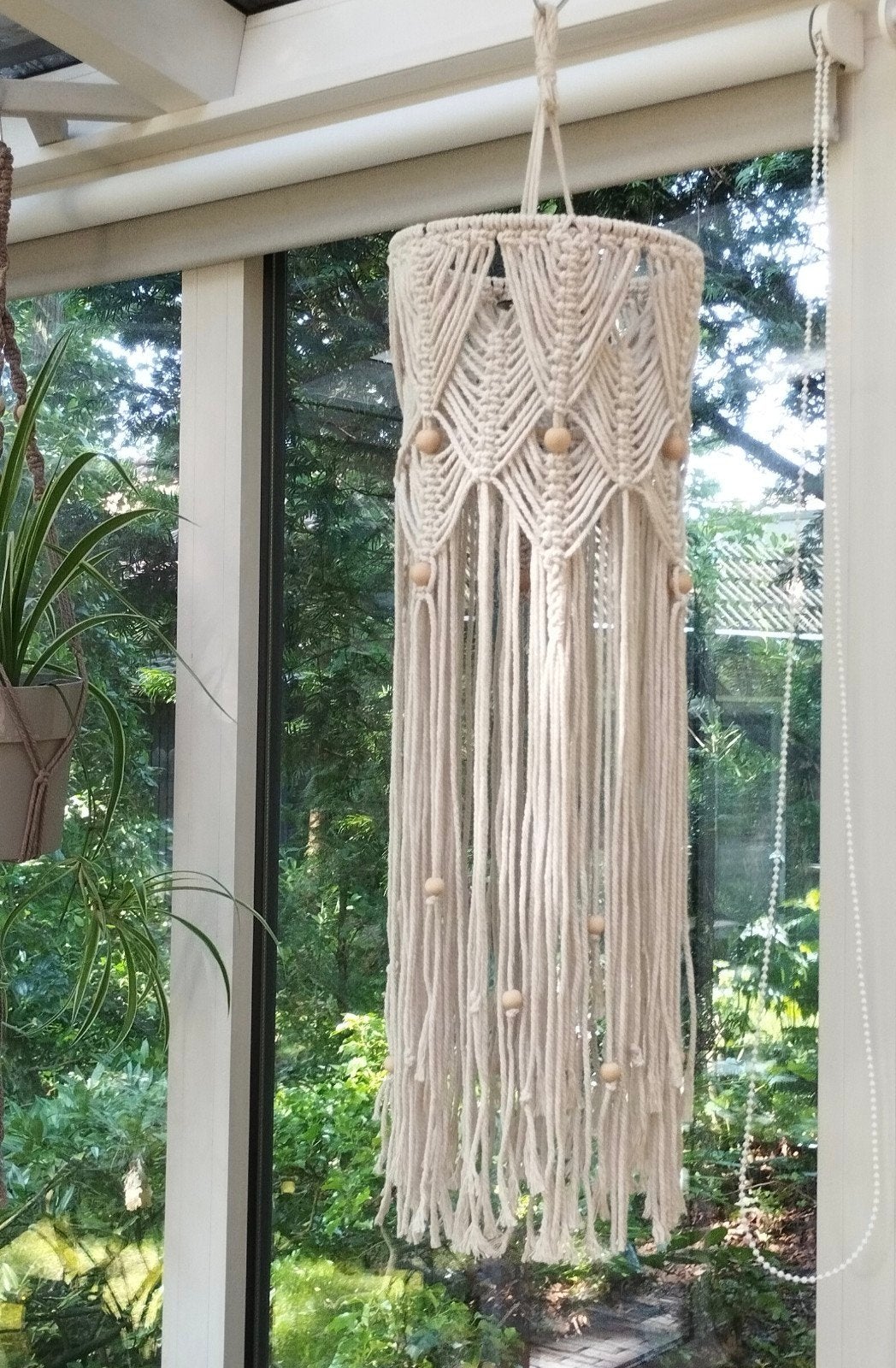 Macrame sfeerlicht/lampion, Ophalen of Verzenden, Nieuw
