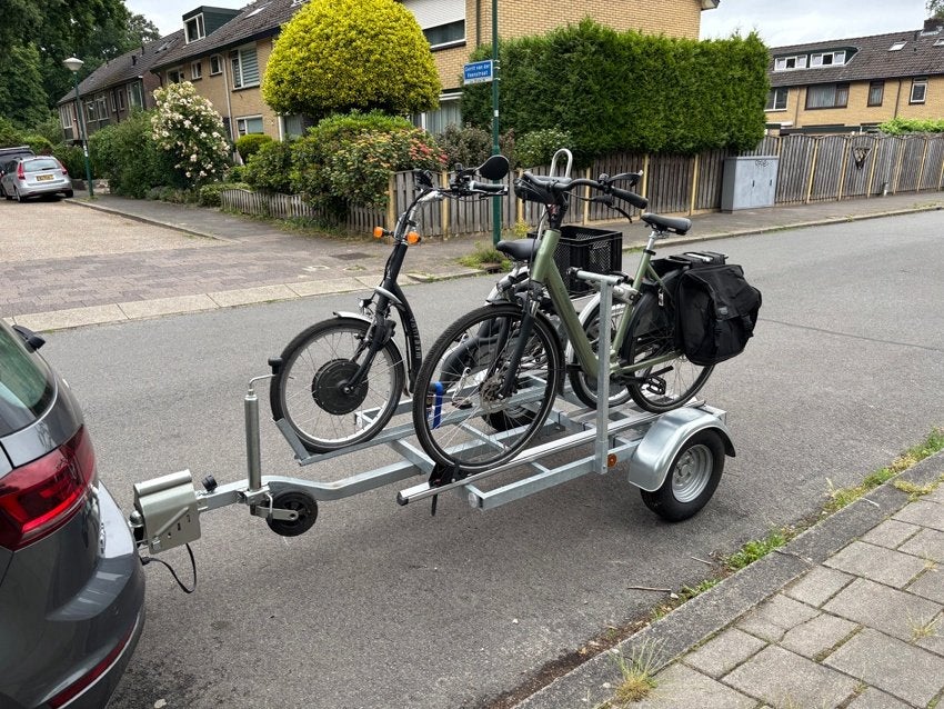 aanhanger driewielfiets, Ophalen, Gebruikt
