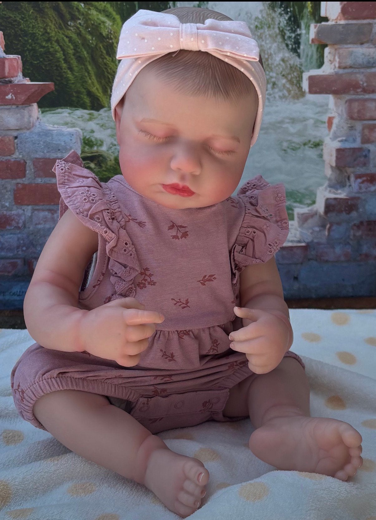 Lieve reborn baby Lou Lou, Ophalen of Verzenden, Nieuw, Babypop