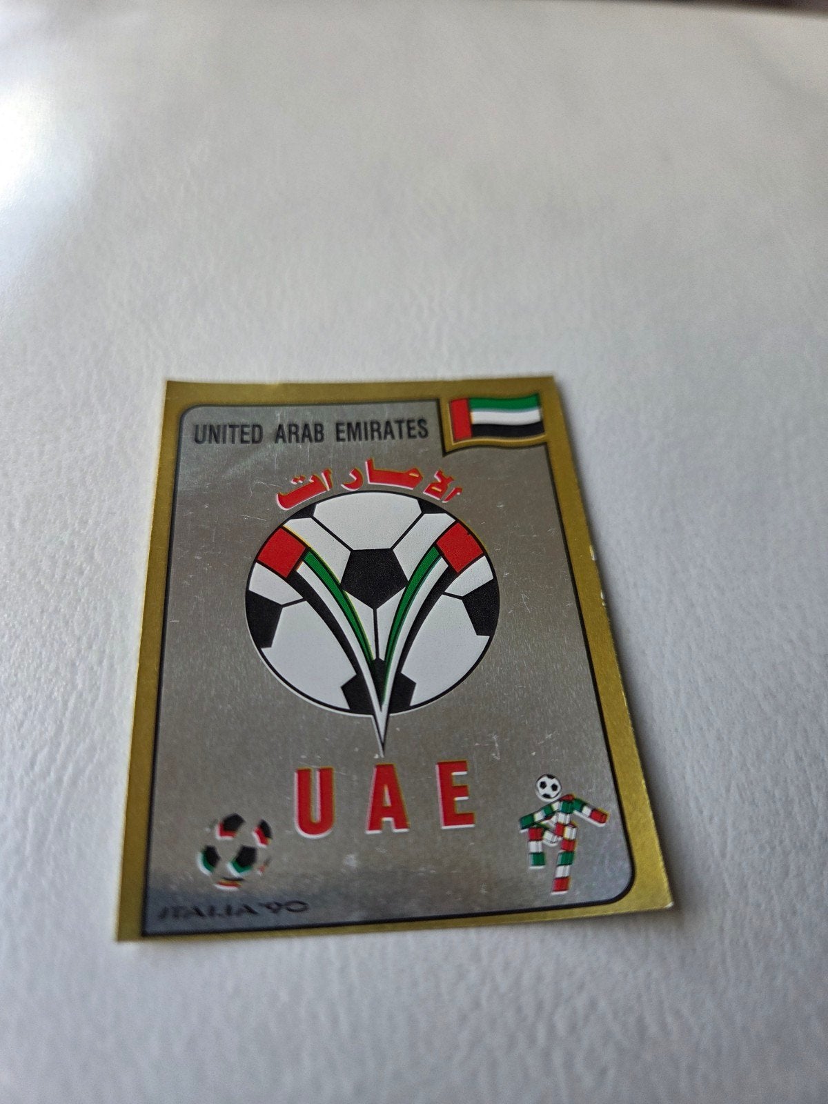 Panini WK 90, Ophalen of Verzenden, Zo goed als nieuw, Sticker