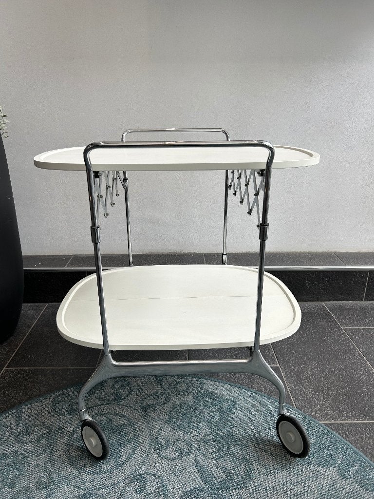 Kartell trolley serveerwagen wit, Ophalen, Gebruikt, 50 tot 100 cm, Nvt