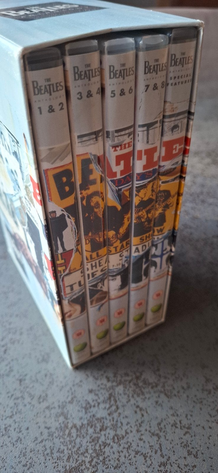 The Beatles Anthology 5 DVD Box, Bonusmateriaal, Gebruikt, Spaans, Ophalen of Verzenden