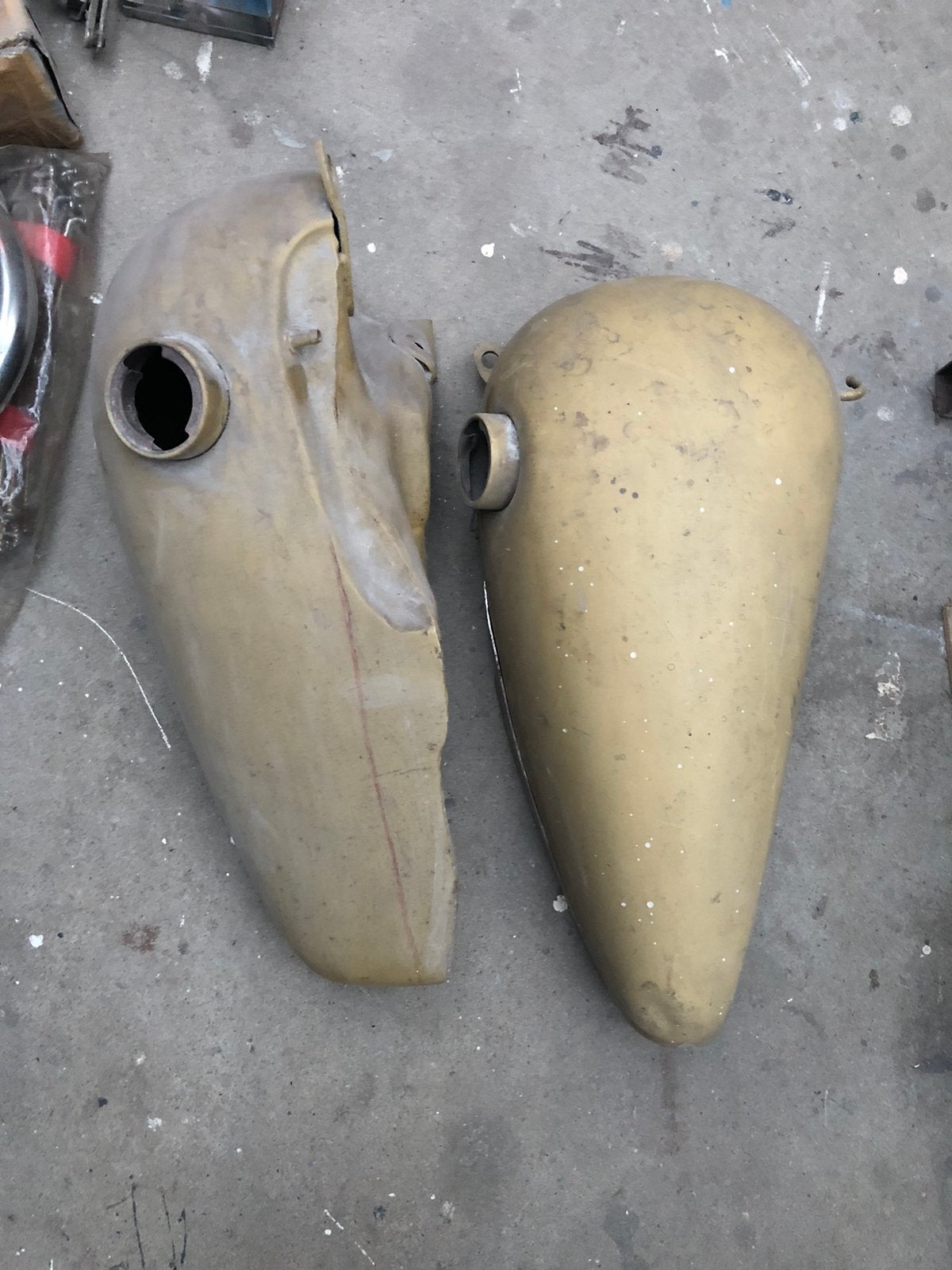 Panhead  early shovelhead tankset, Motoren, Ophalen of Verzenden, Gebruikt