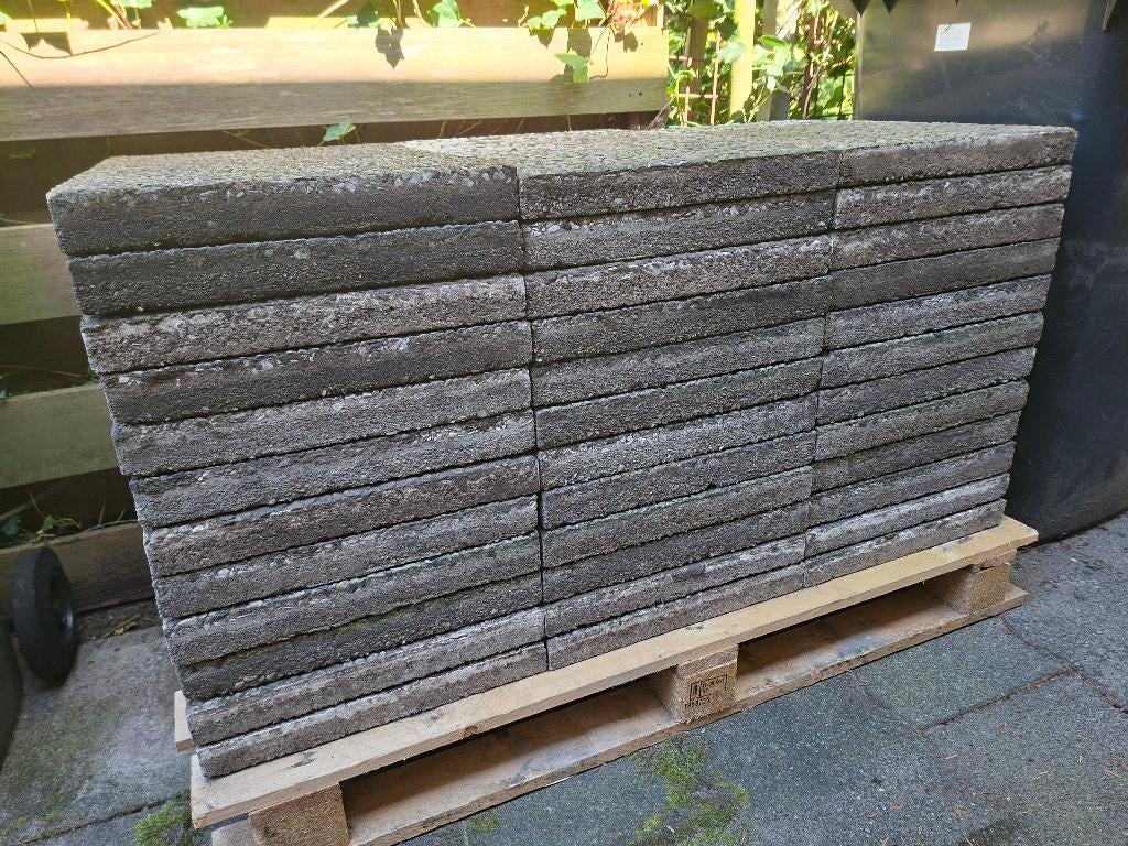 Tuintegels 60x40 35 stuks, Ophalen, Gebruikt, Beton, Terrastegels