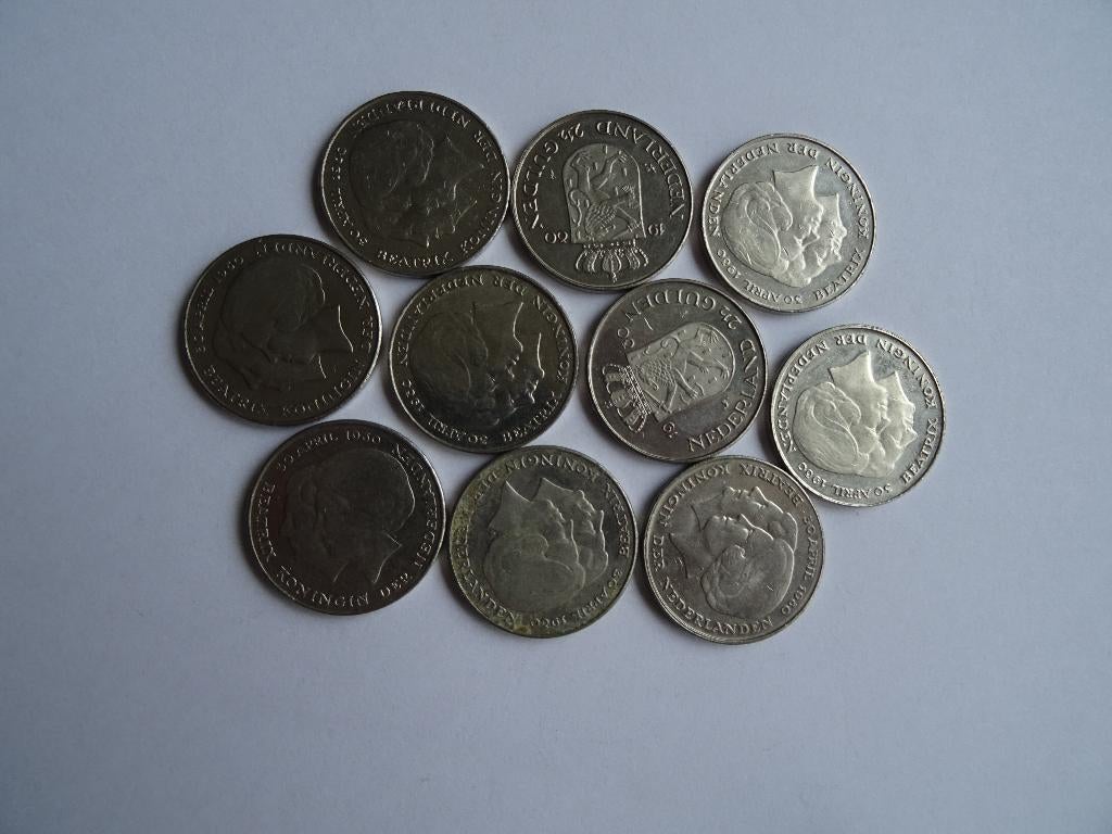 Kroonwissel rijksdaalder 1980 knaak - riks - 2,5 gulden, Postzegels en Munten, Ophalen of Verzenden, Koningin Beatrix, 2½ gulden