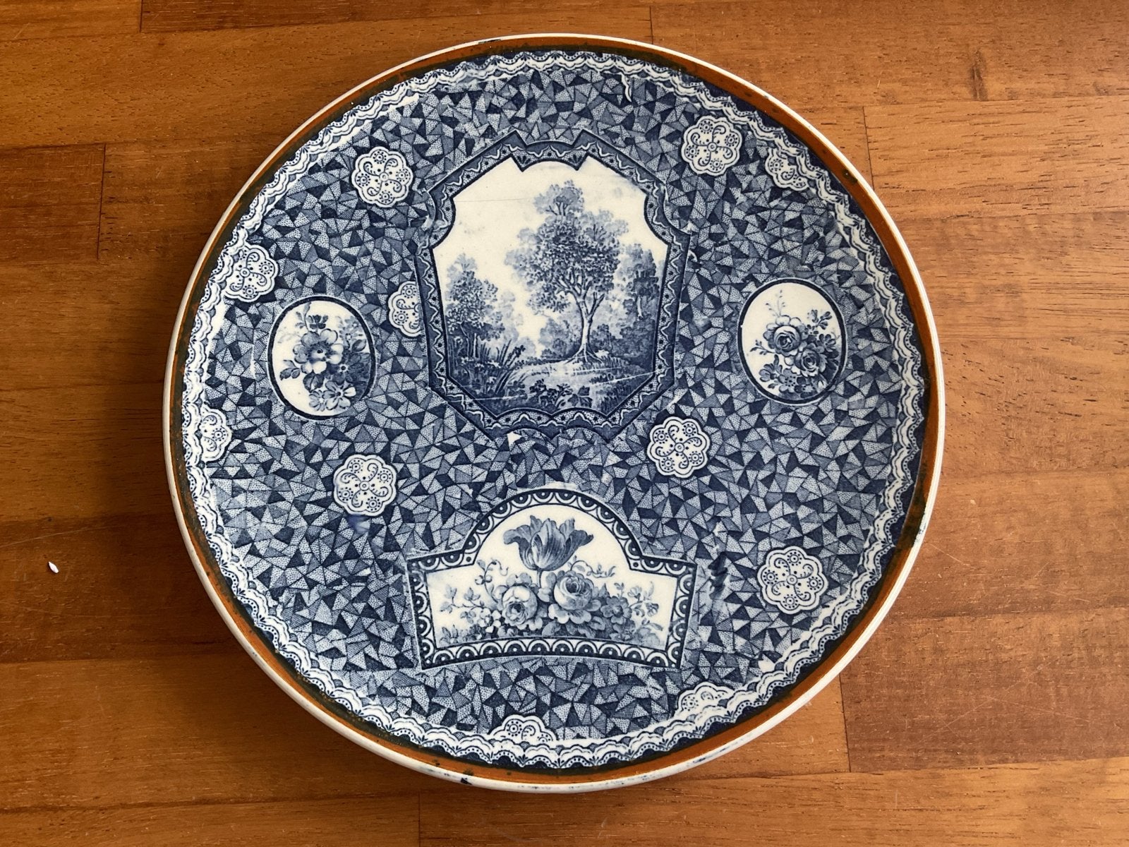 Villeroy & Boch Flamand bord blauw, Antiek en Kunst, Ophalen of Verzenden