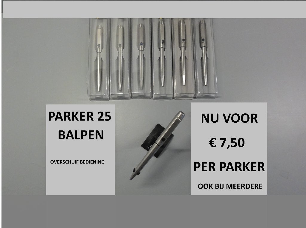 PARKER 25 BALPOINTS, Ophalen of Verzenden, Zo goed als nieuw, Balpen, Overige merken