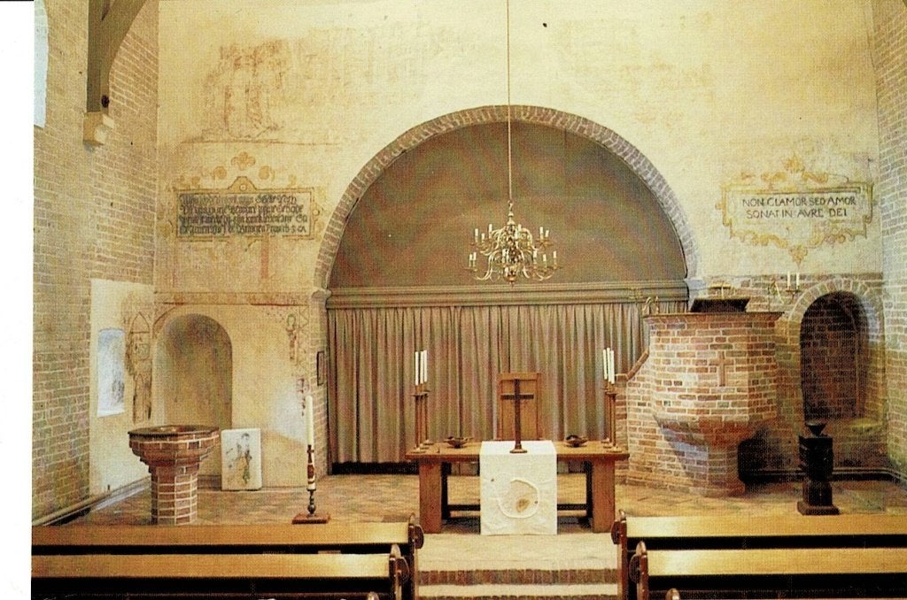 Anloo, interieur Herv. Kerk, Ophalen of Verzenden, Ongelopen, Drenthe