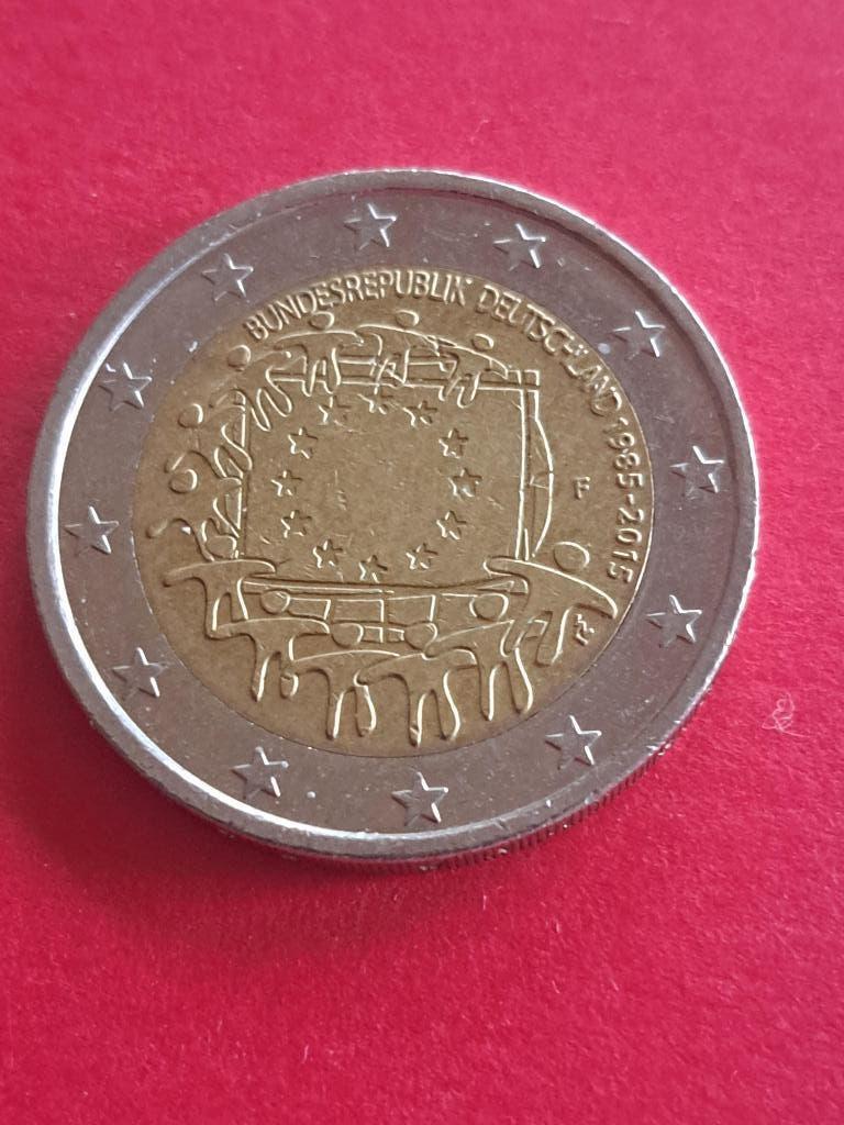 2015 F Duitsland 2 euro 30 jaar Europese vlag Stuttgart, Postzegels en Munten, Munten | Europa | Euromunten, Verzenden, Duitsland