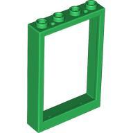 Lego Green Window 1 x 4 x 5 with Hollow Studs, Gebruikt, Overige thema's, Lego, Ophalen of Verzenden