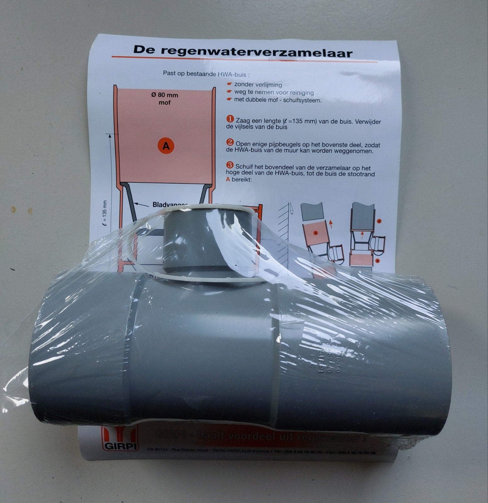 NIEUW: regenwaterverzamelaar voor regenton, 150 liter of meer, Ophalen of Verzenden, Nieuw