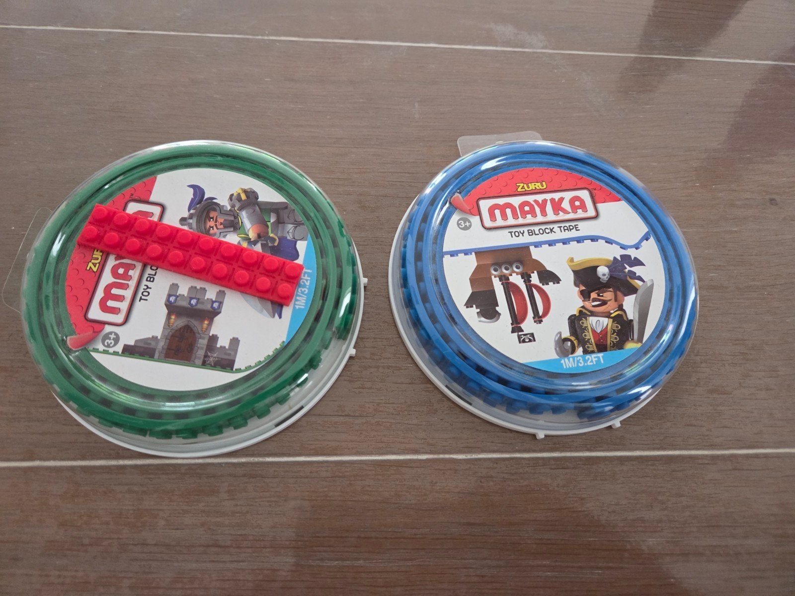 Mayka Toy Block Tape - Groen en Blauw (Nieuw), Ophalen of Verzenden, Nieuw, Overige merken