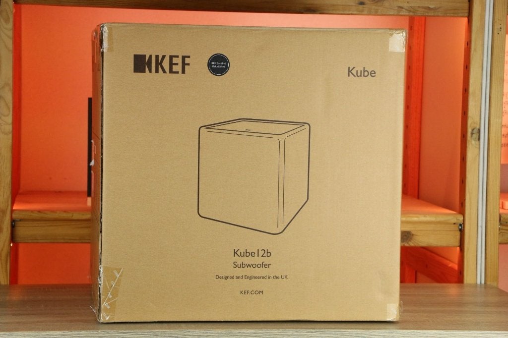 KEF Kube 12B / 12 B zwart TRADE.INRUIL Refurbished! Garantie, Overige merken, Subwoofer, Ophalen of Verzenden, Zo goed als nieuw