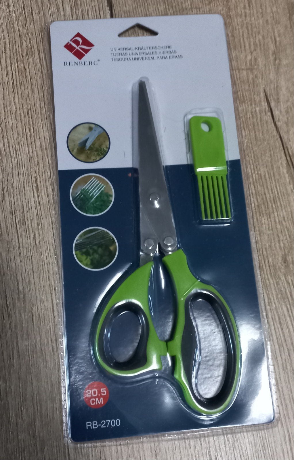 Renberg Universele Kruidenschaar - Nieuw in verpakking, Nieuw, Ophalen of Verzenden, Metaal, Overige merken