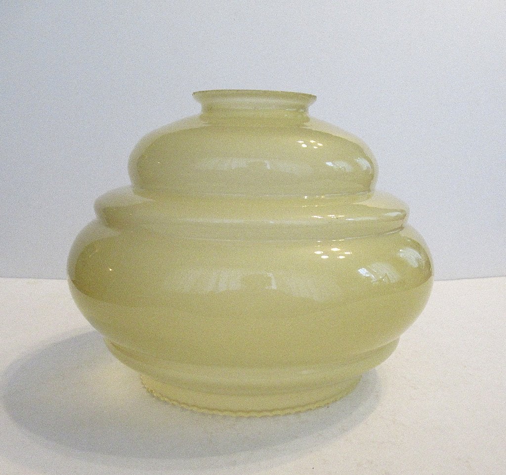 Vintage Art Deco stijl glazen lampenkap voor de plafondlamp., Ophalen of Verzenden