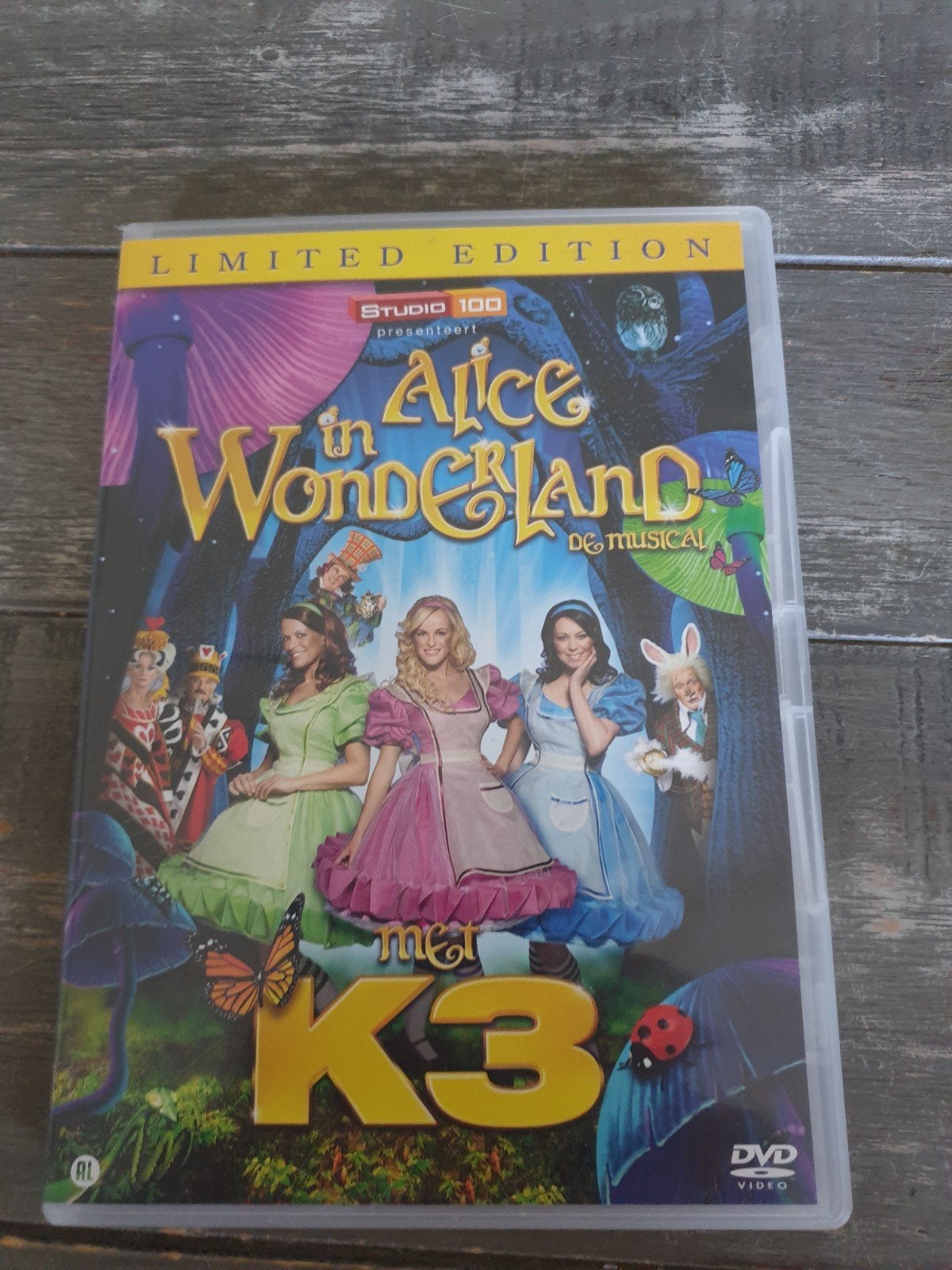 K3 Alice in Wonderland Dvd, Alle leeftijden, Verzenden, Zo goed als nieuw