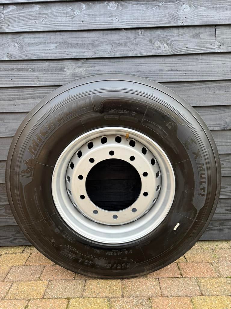 2x 385-65R22,5  Michelin XTE3.MULTI T op velg trailer, Auto-onderdelen, Vrachtwagen-onderdelen, Ophalen, Nieuw, Overige merken