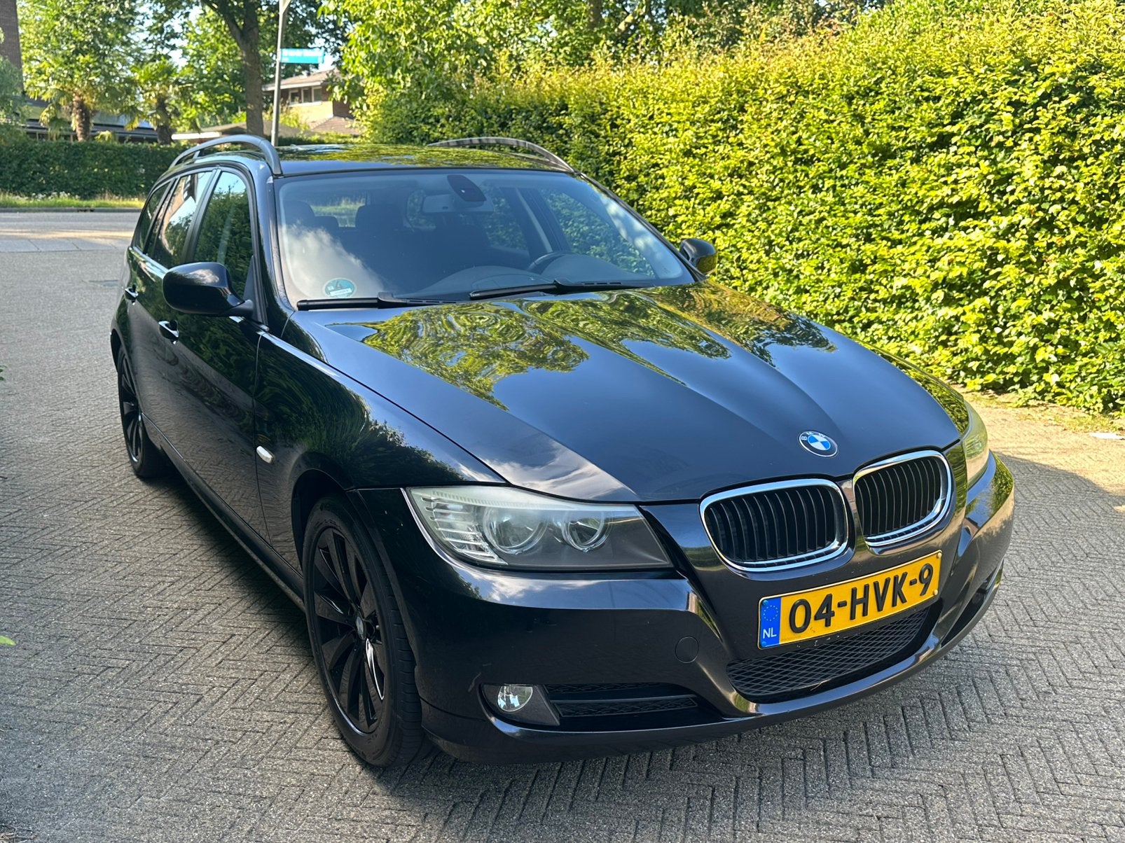 BMW 318d 2.0 Touring – 2009 – Zwart – Comfortabel & Ruim, Auto's, 21 km/l, 745 kg, 1995 cc, 4 cilinders
