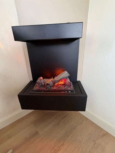 Ruby Fires elektrische haard incl. knispermodule, Ophalen, Zo goed als nieuw, Hangende haard, Elektrische haard