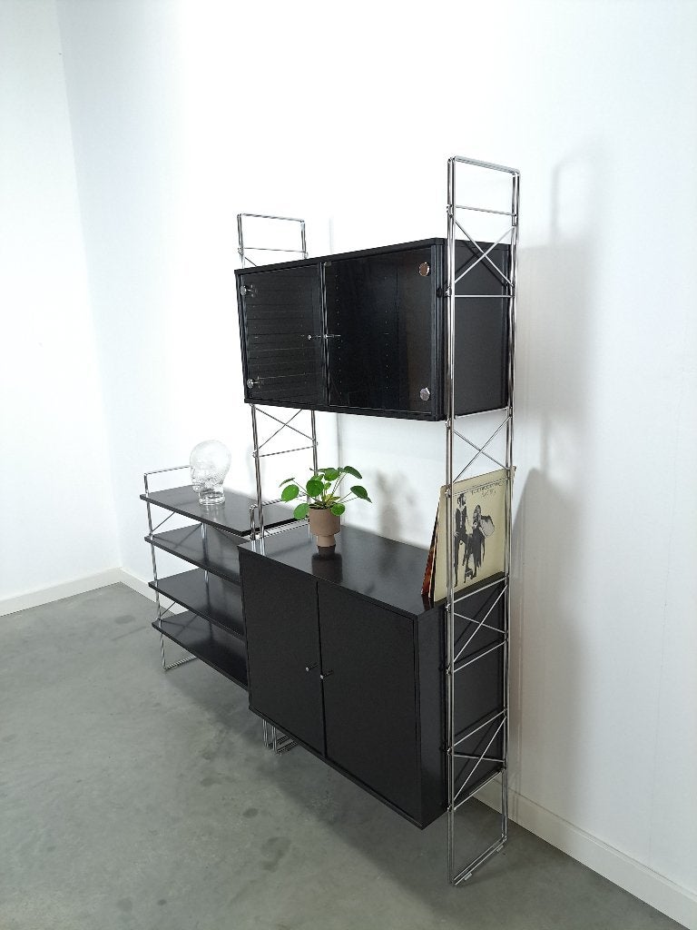 Set Deens design Denka modulaire kast en stellingkast, Huis en Inrichting, Ophalen of Verzenden, Overige houtsoorten, Minder dan 150 cm