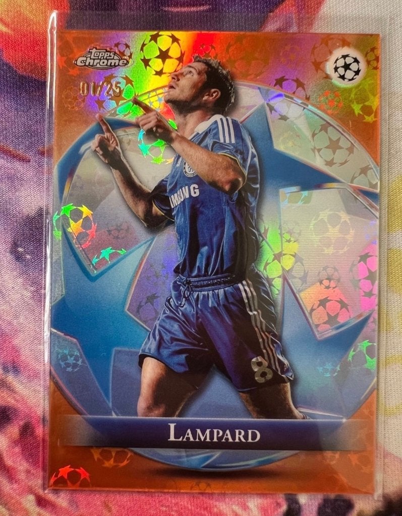 Topps Chrome 2025/26 Logofractor Frank Lampard 1/25, Hobby en Vrije tijd, Stickers en Plaatjes, Ophalen of Verzenden, Nieuw, Plaatje