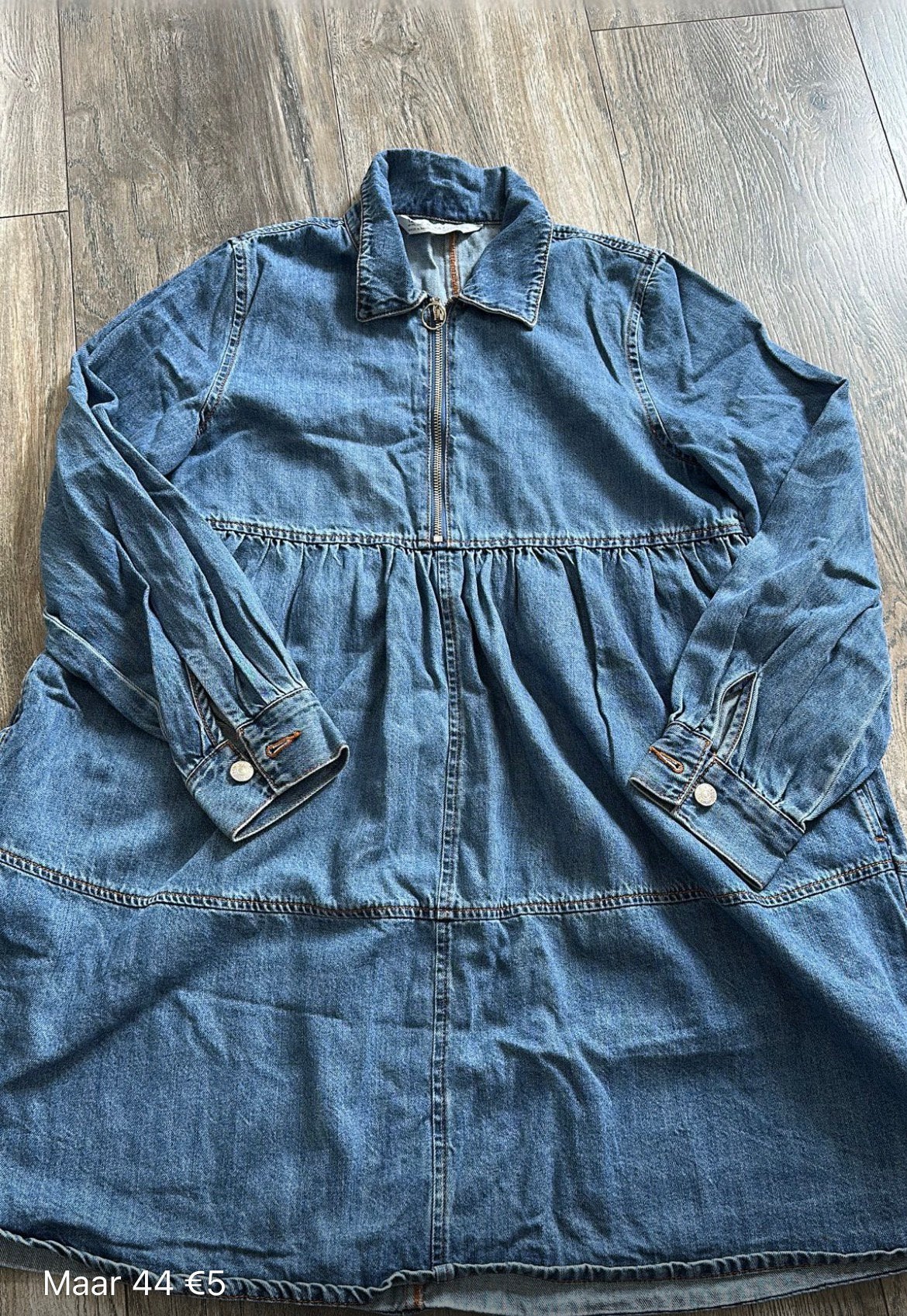 Spijker tuniek Maat 44, Kleding | Dames, Grote Maten, Ophalen of Verzenden, Zo goed als nieuw, Blauw, Blouse of Tuniek