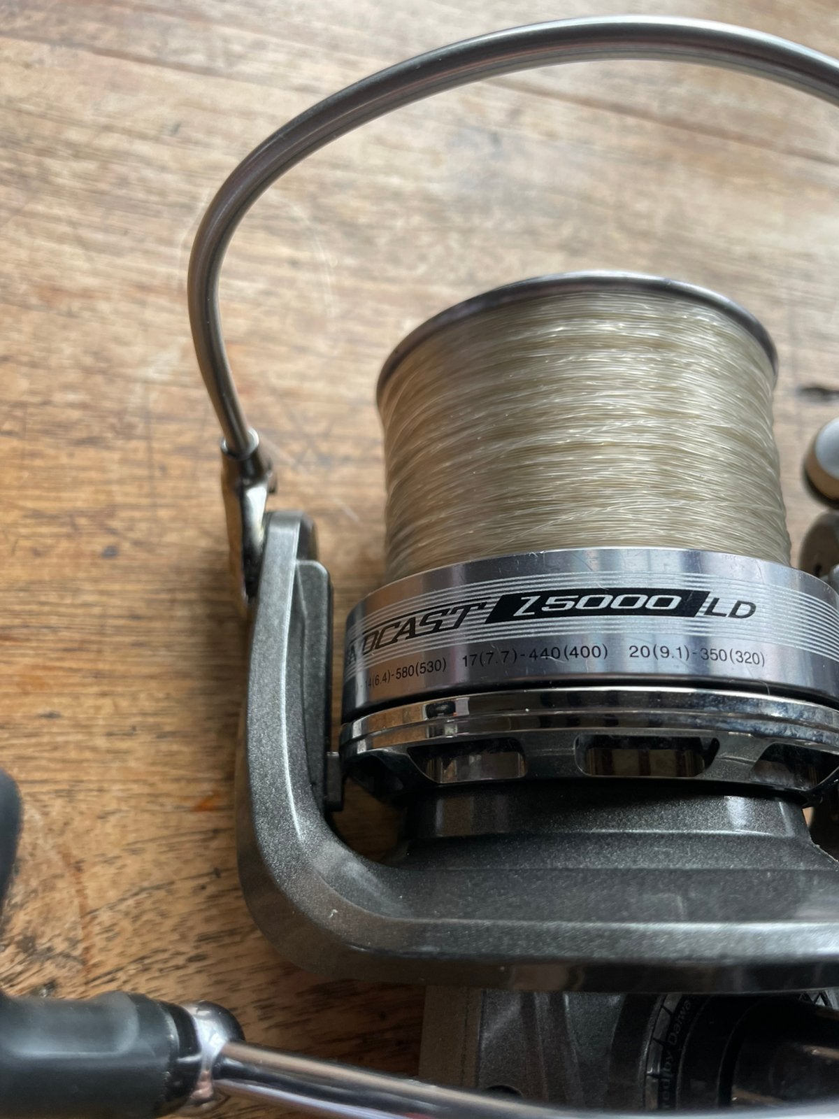 Daiwa windcast Z5000LD, Ophalen of Verzenden, Zo goed als nieuw, Molen