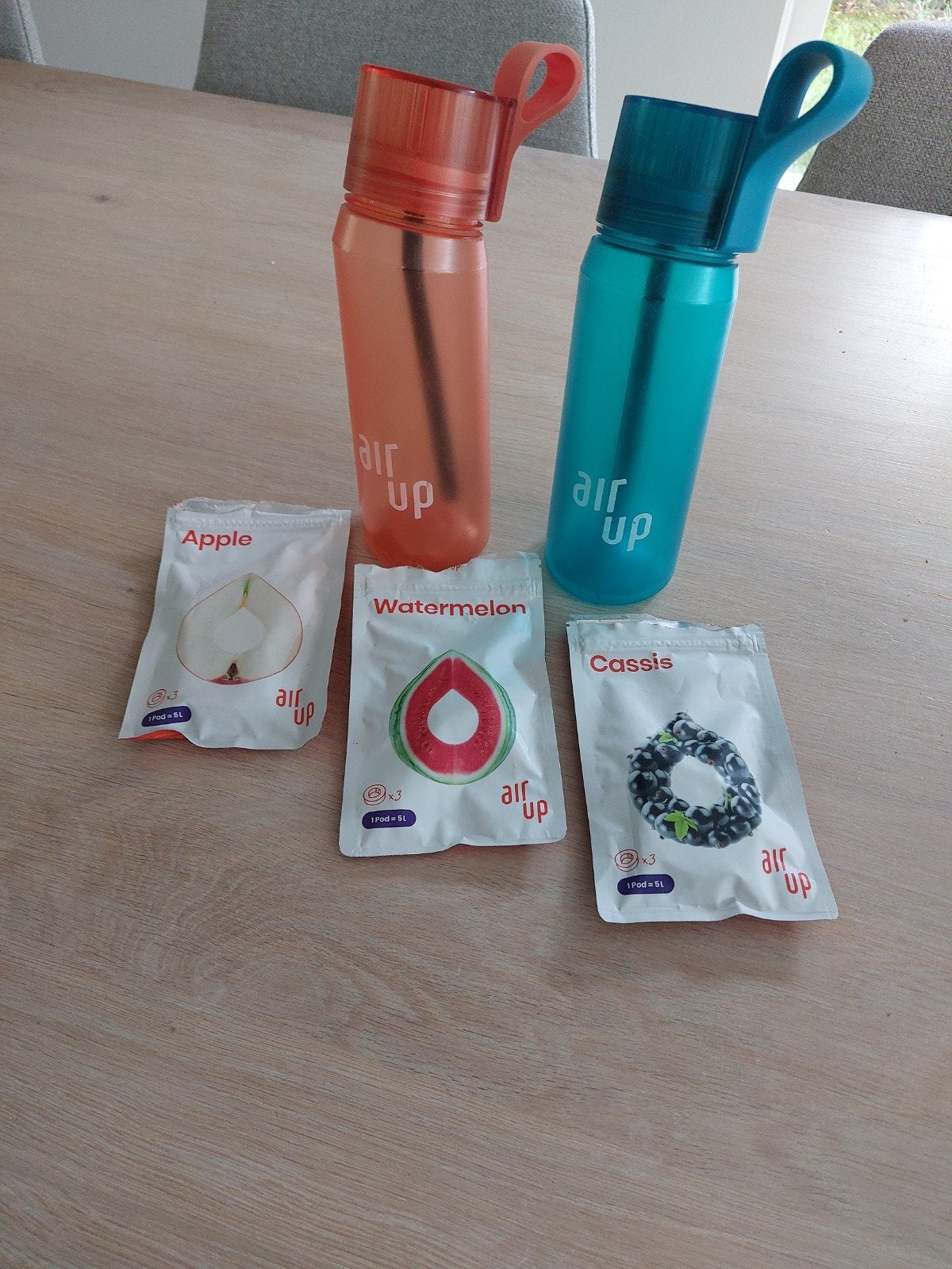 Air Up fles (1) oranje (650ml), Sport en Fitness, Bidons, Ophalen of Verzenden, Zo goed als nieuw