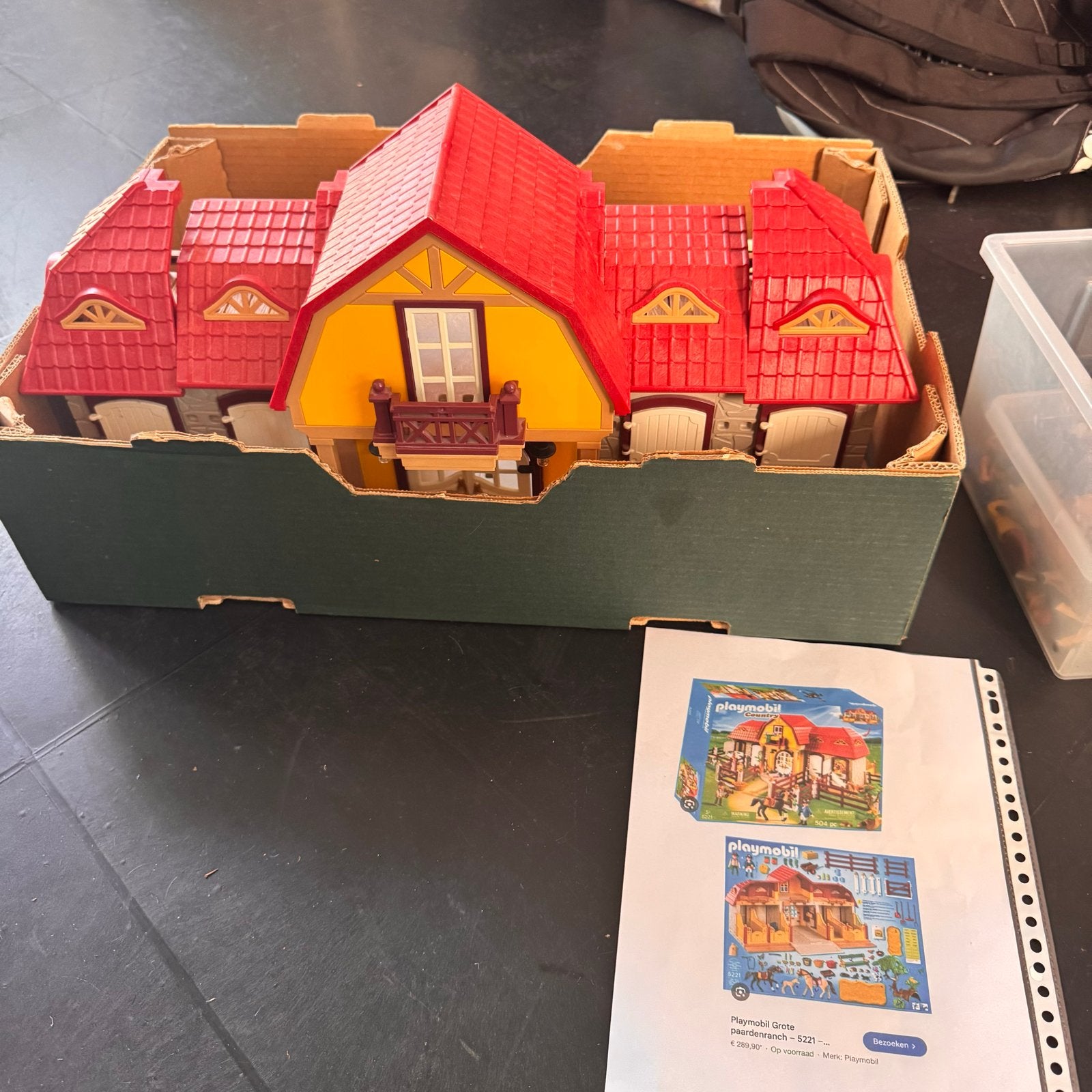 Playmobil Grote Paardenranch 5221 met extra spullen, Gebouw, Complete set, Ophalen of Verzenden, Zo goed als nieuw