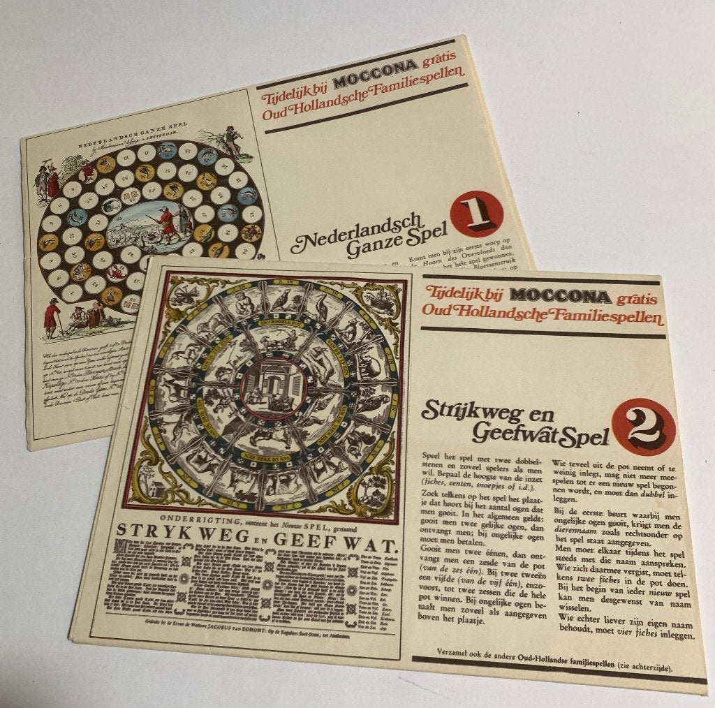 4x Oud Hollandsche Familiespellen van Douwe Egberts Moccona, Ophalen of Verzenden, Zo goed als nieuw